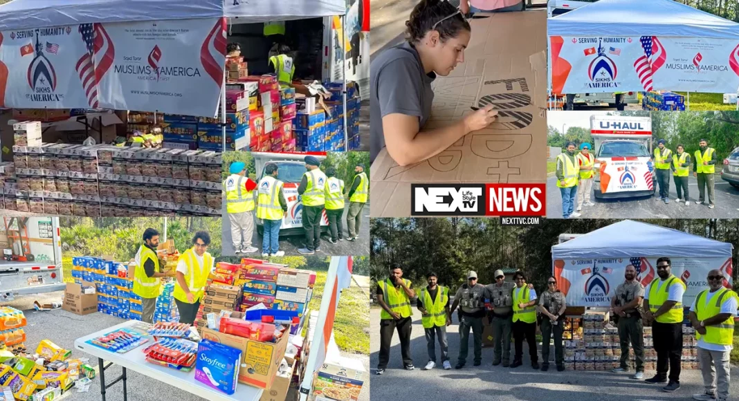 Sikhs and Muslims Hurricane Milton Relief Effort