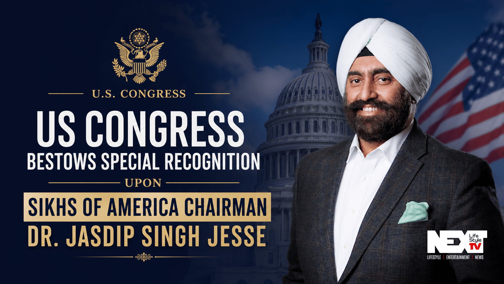 US Congress Recognizes Dr. Jasdip Singh Jesse